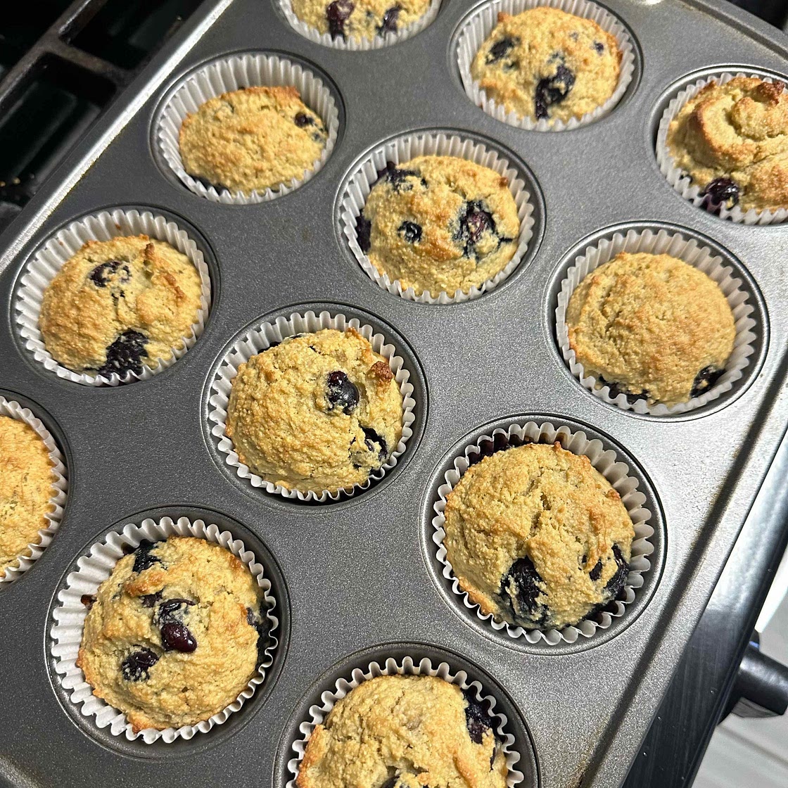 Almond blueberry muffins