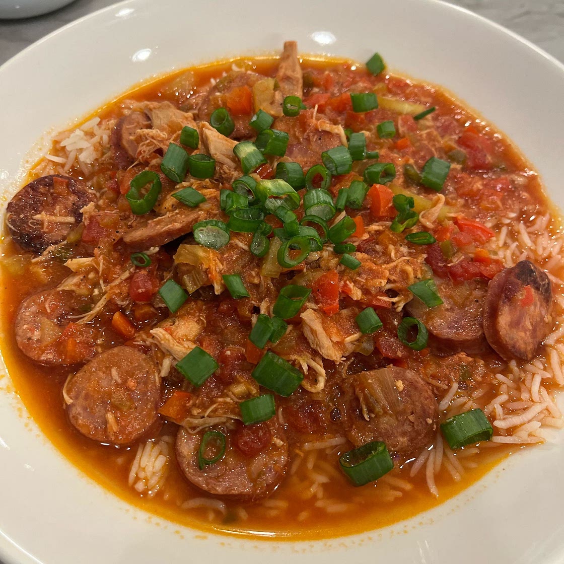 Slow Cooker Creole Chicken and Sausage