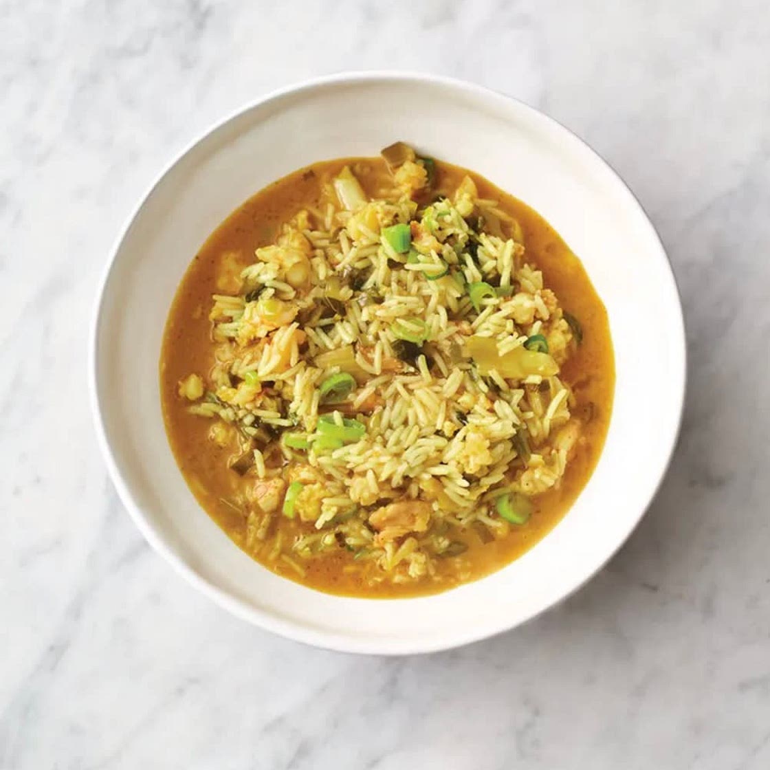 Speedy spiced prawn soup
