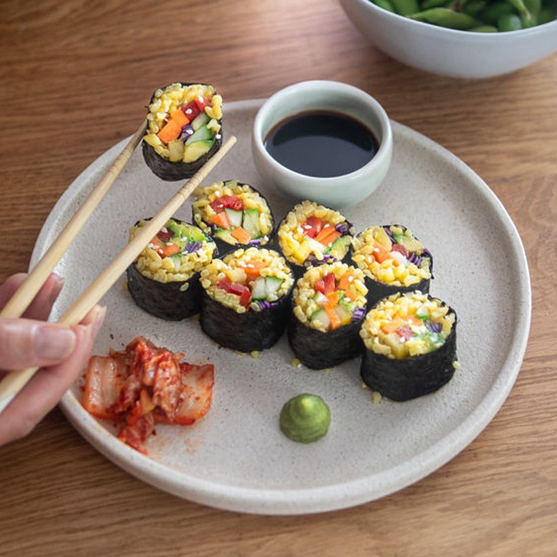 RAINBOW SUSHI ROLLS