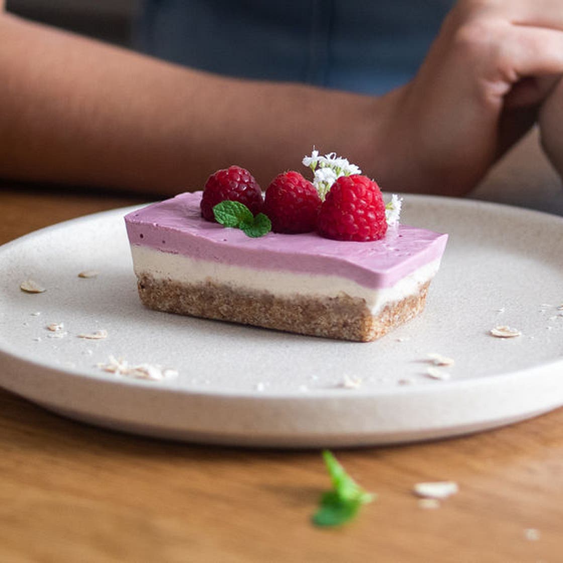 RASPBERRY VANILLA CHEESECAKES