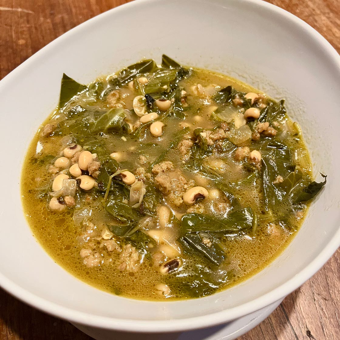 New Year's Good Luck Soup (veganized)