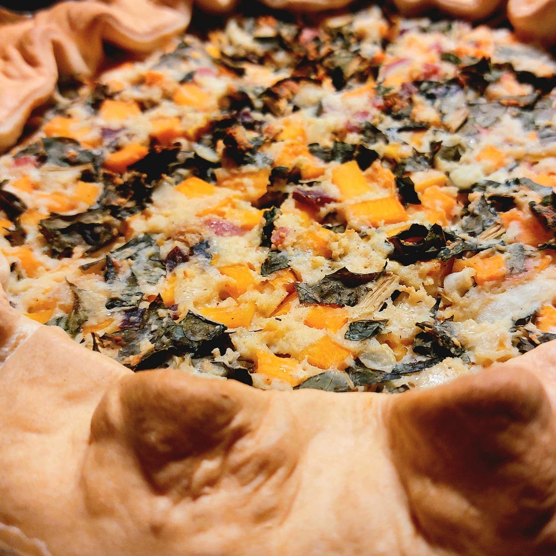 Savory pie - Pumpkin, chicory and ricotta