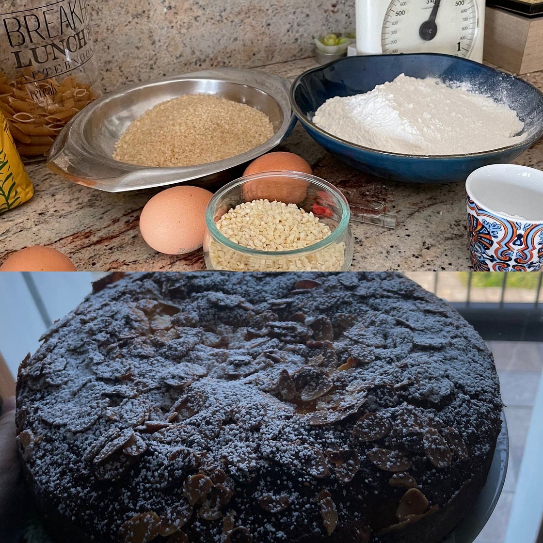Torta alle Pesche e Mandorle