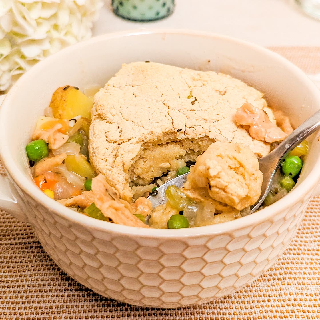 Veggie Pot Pie with Soy Curls (Gluten Free)