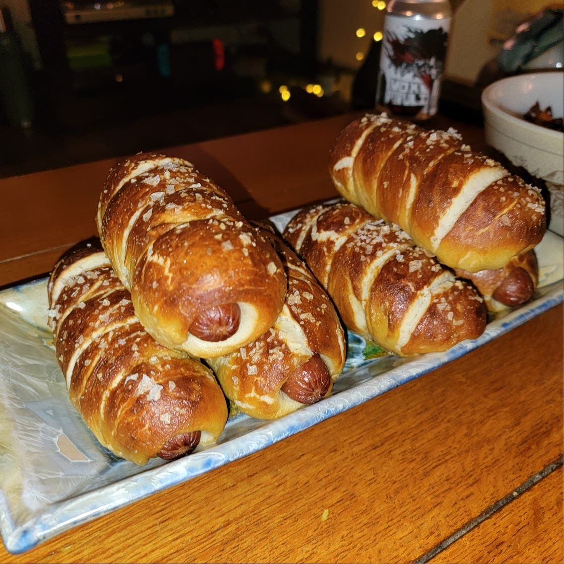 Homemade Pretzel Dogs