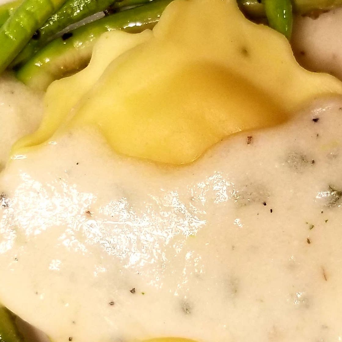 Lowfat lemon chive sauce