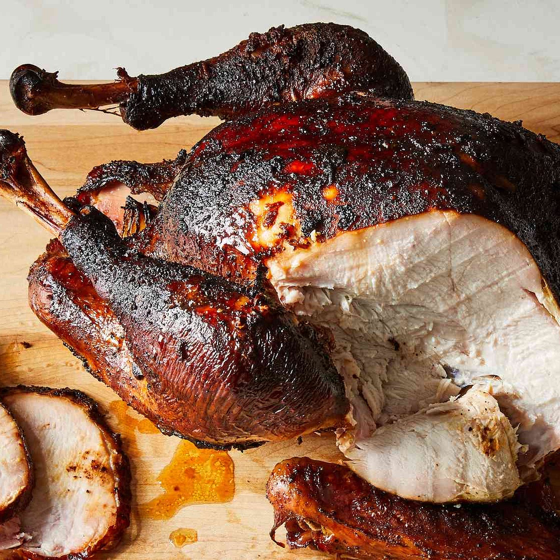 Turkey in a Smoker