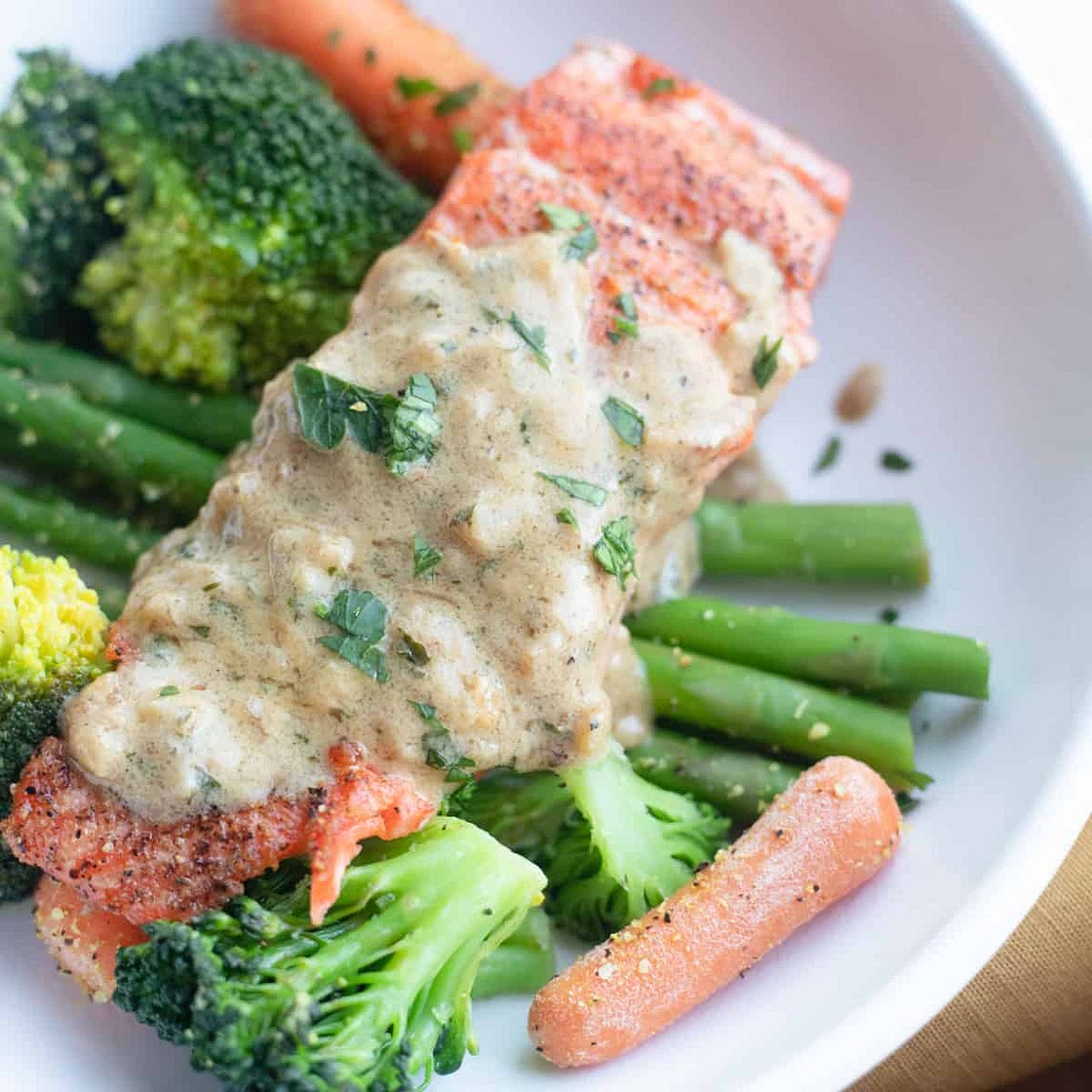 Salmon in a Creamy Dijon Sauce Recipe
