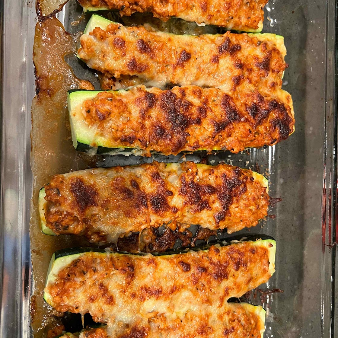 Keto Chicken Parmesan Zucchini Boats (Easy & Healthy!)