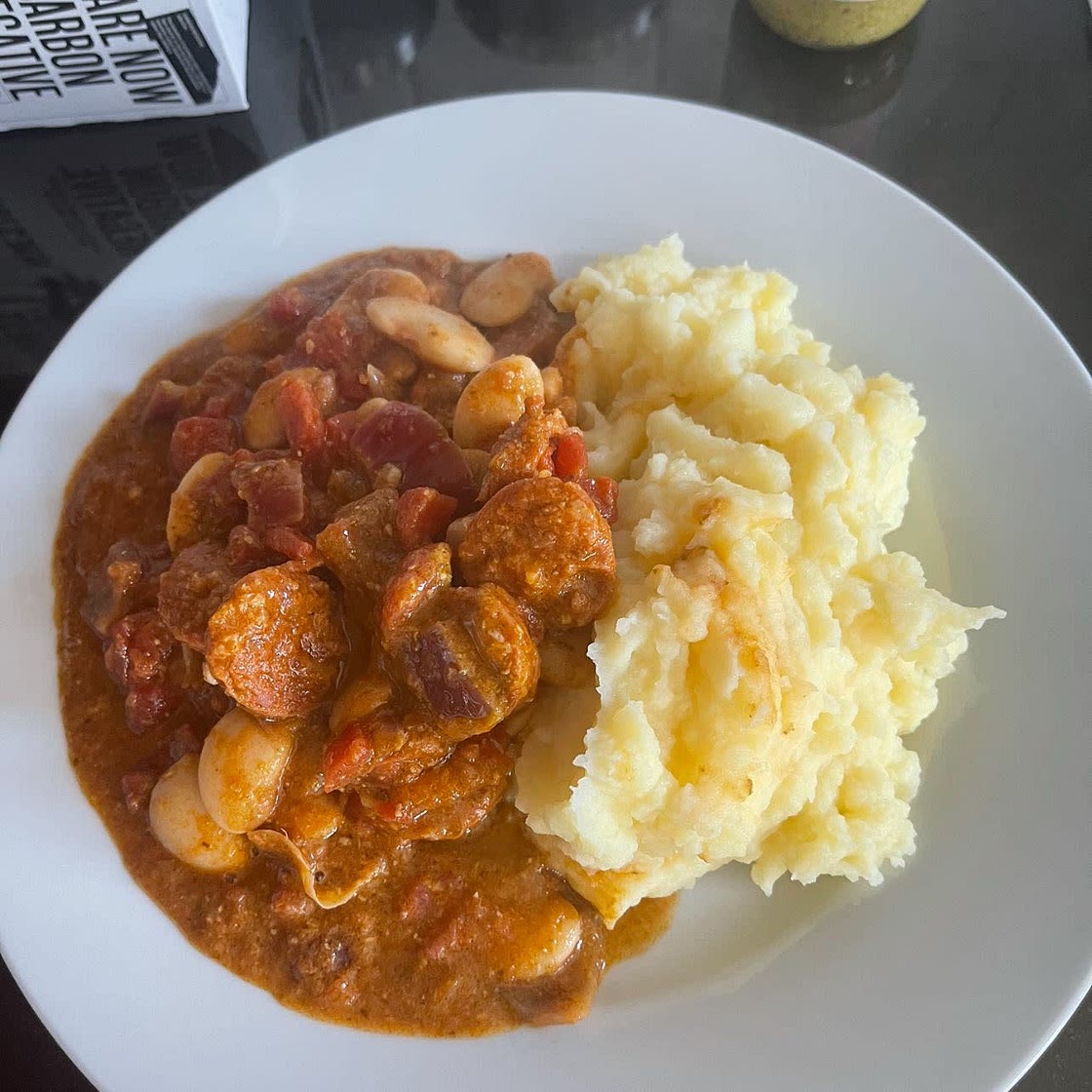 Butter bean & chorizo stew