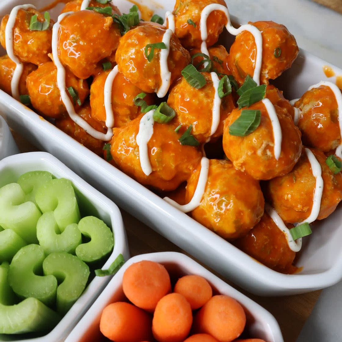 Buffalo Chicken Meatballs