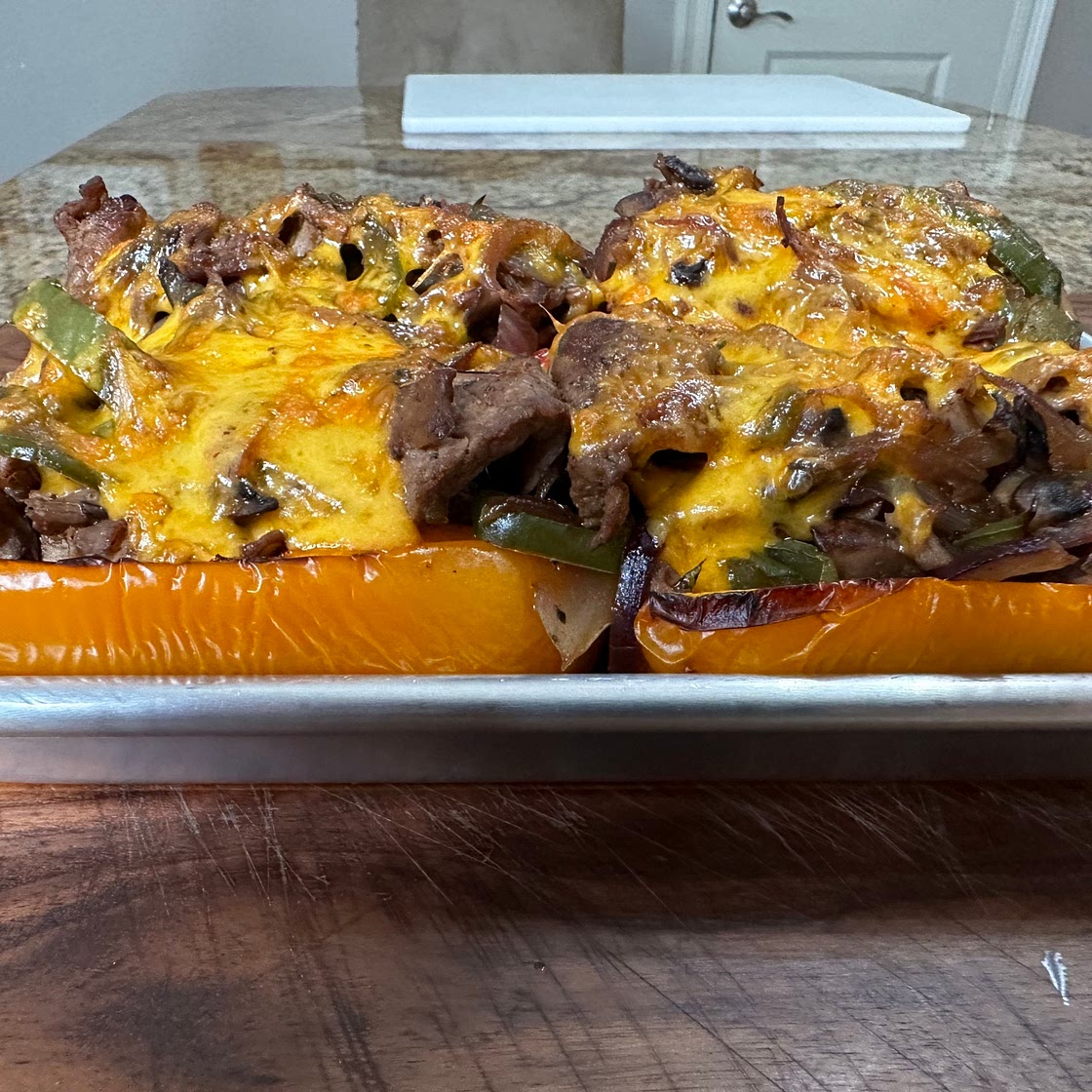 Philly Cheesesteak Stuffed Bell Peppers