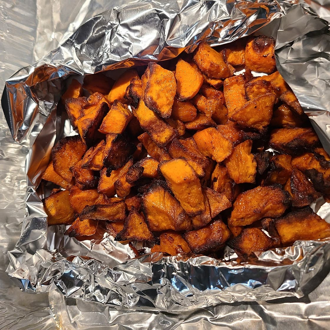 Air-Fryer Honey Sweet Potatoes