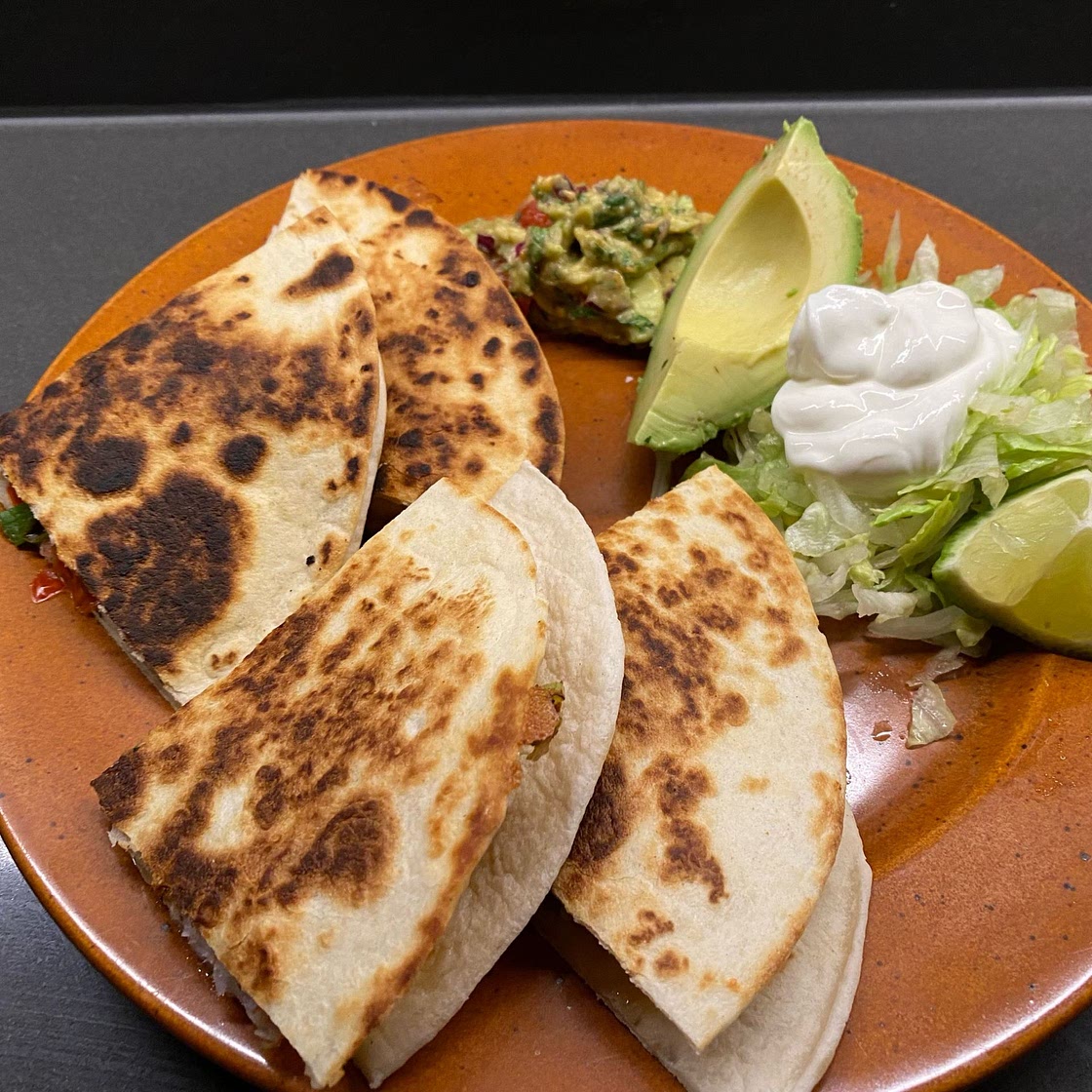 Shrimp Quesadillas with Tomato Avocado Salsa