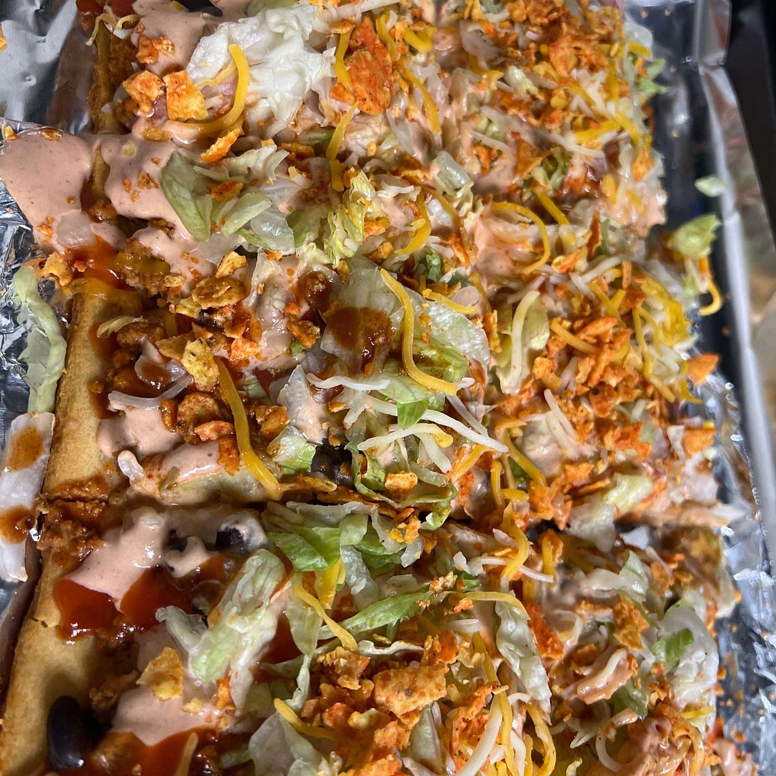 TACO PIE - an easy recipe for dinner! The secret sauce makes it over the top!