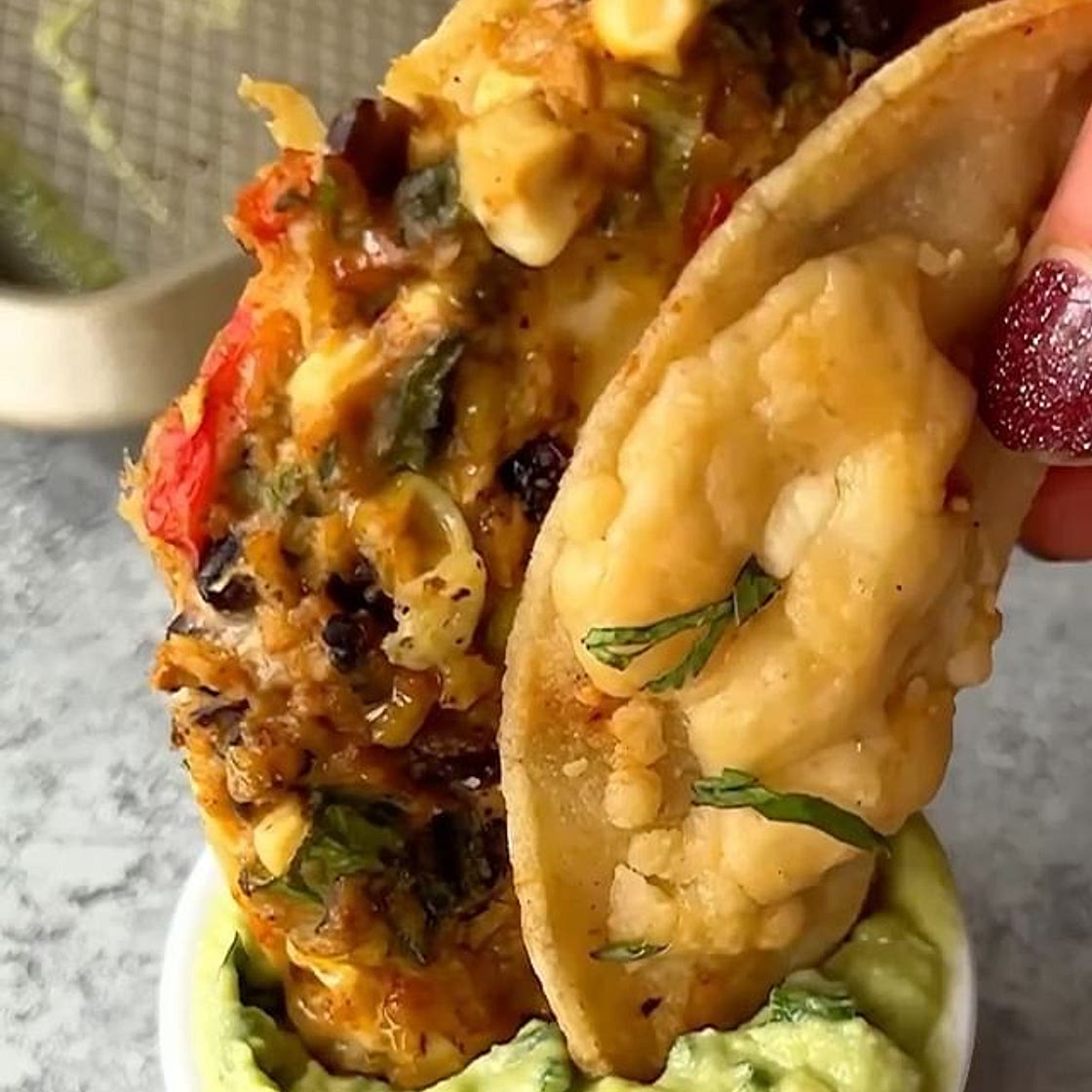 Guacamole or avocado crema