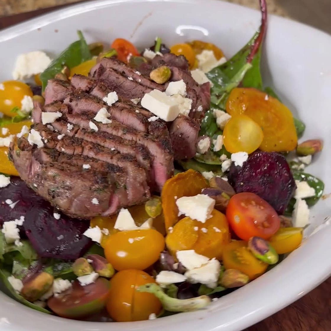 Roasted Beet & Beef Salad