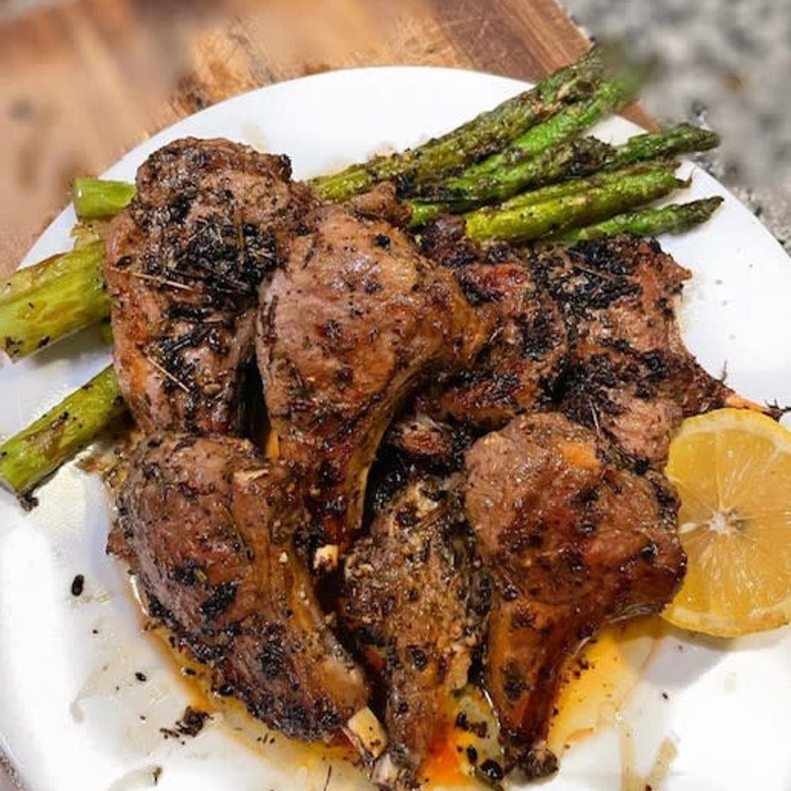 Garlic Buttered Pan-seared Lamb chops