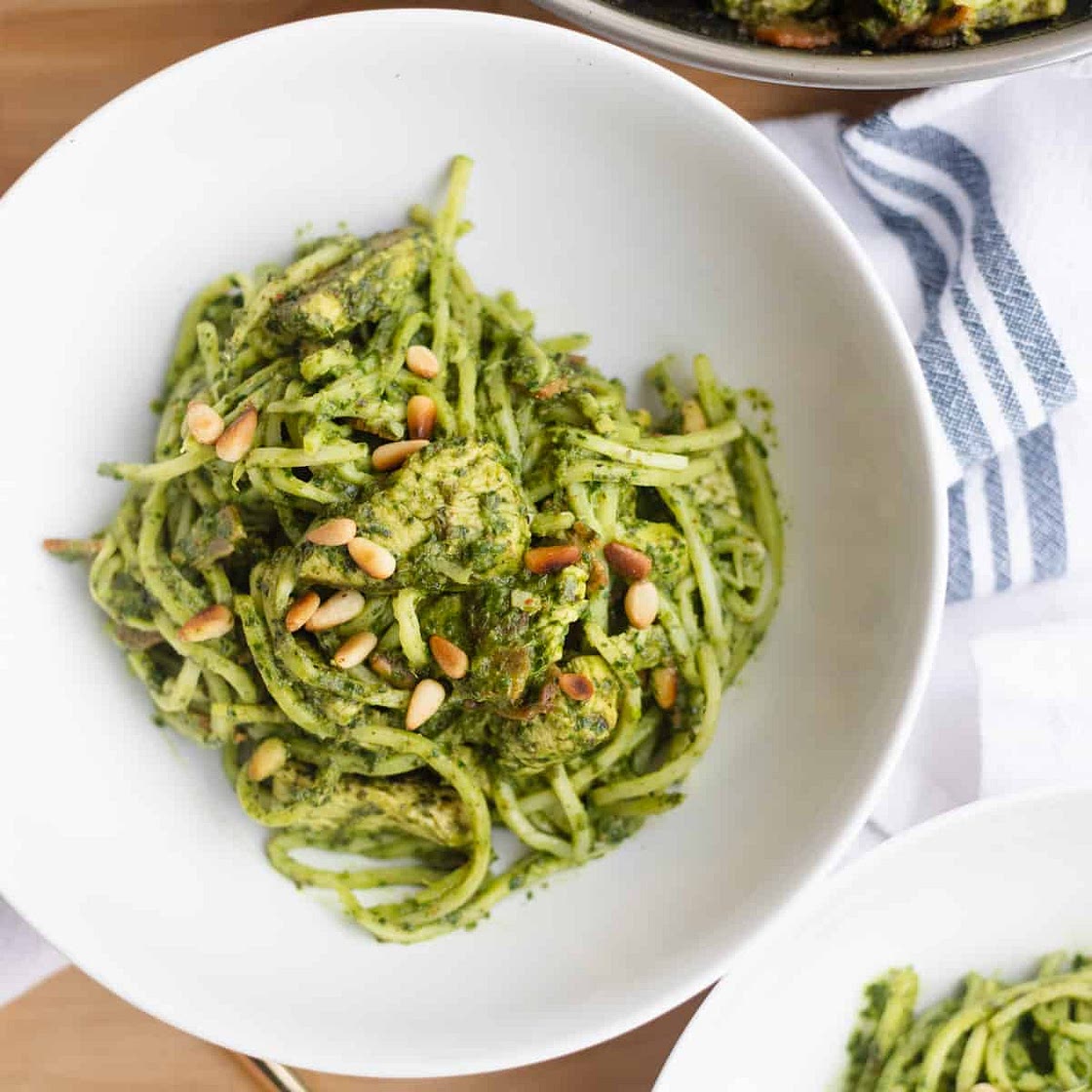 Chicken Pesto Hearts of Palm Pasta Recipe