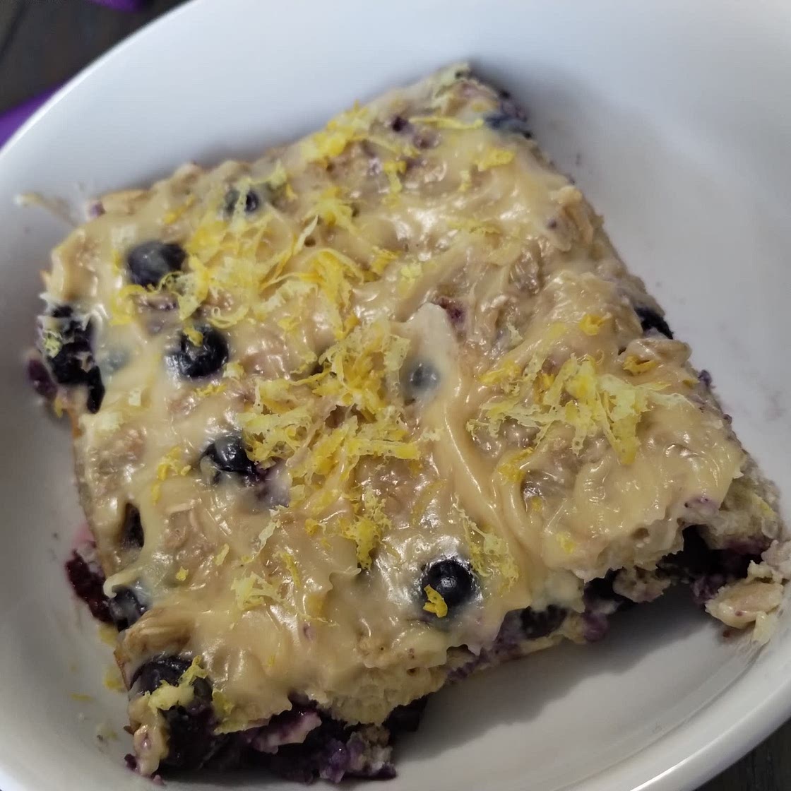 Lemon Blueberry Baked Oatmeal