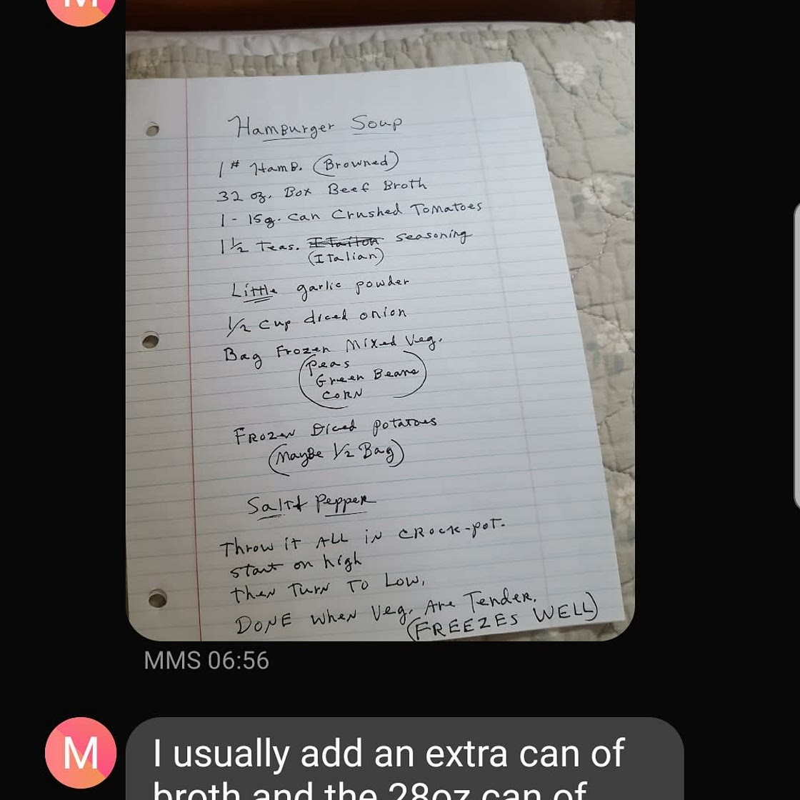 Hamburger Soup
