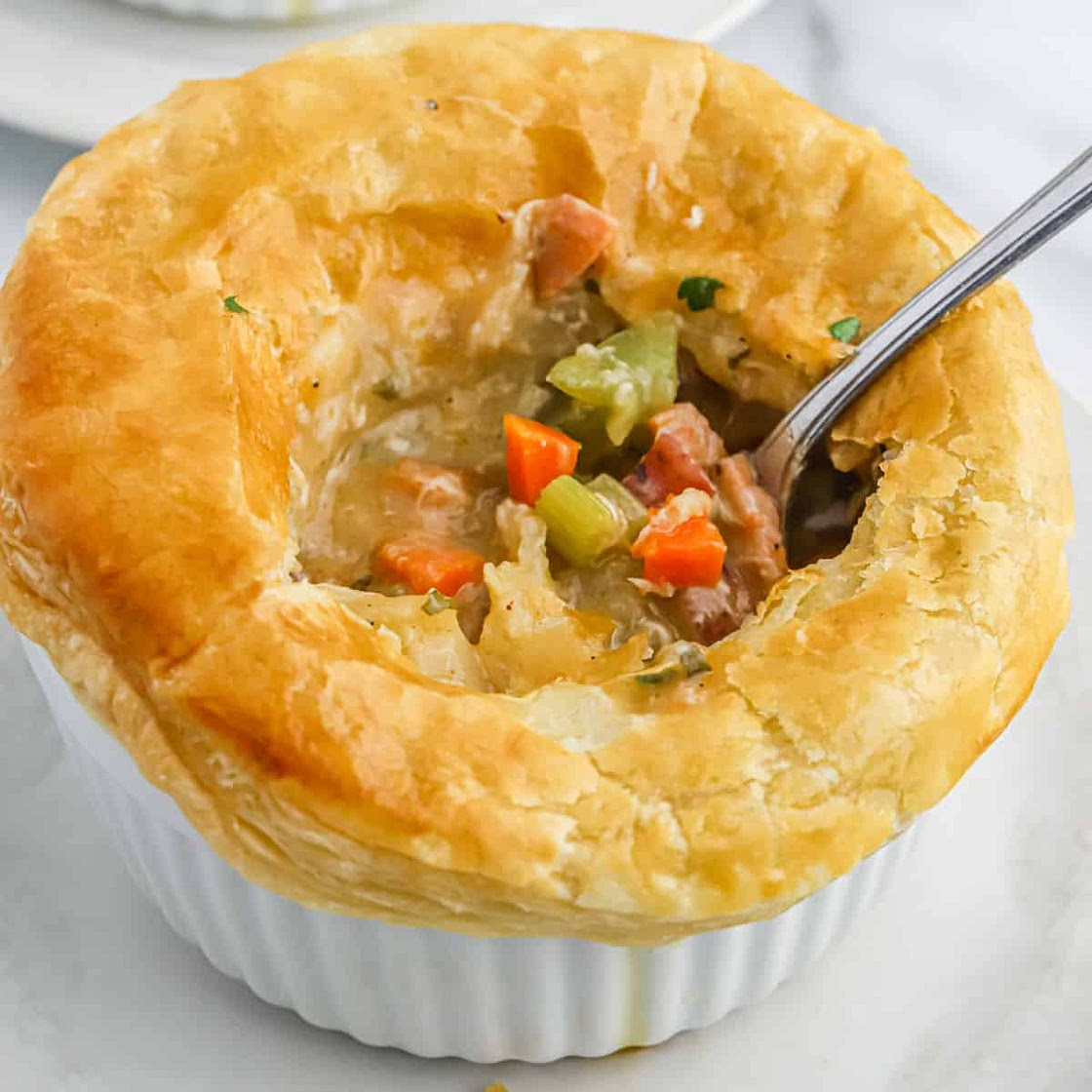 Creole Chicken and Andouille Sausage Pot Pie