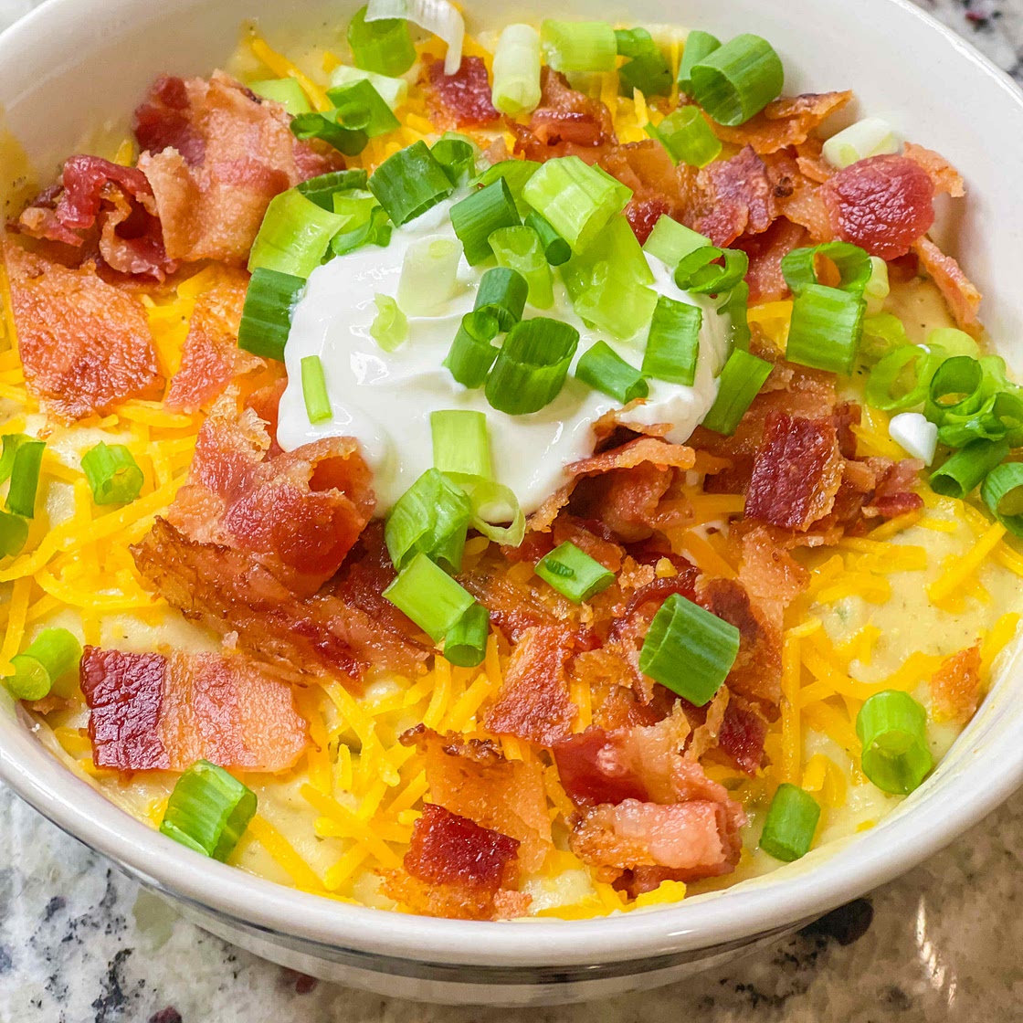 Creamy crockpot potato soup 