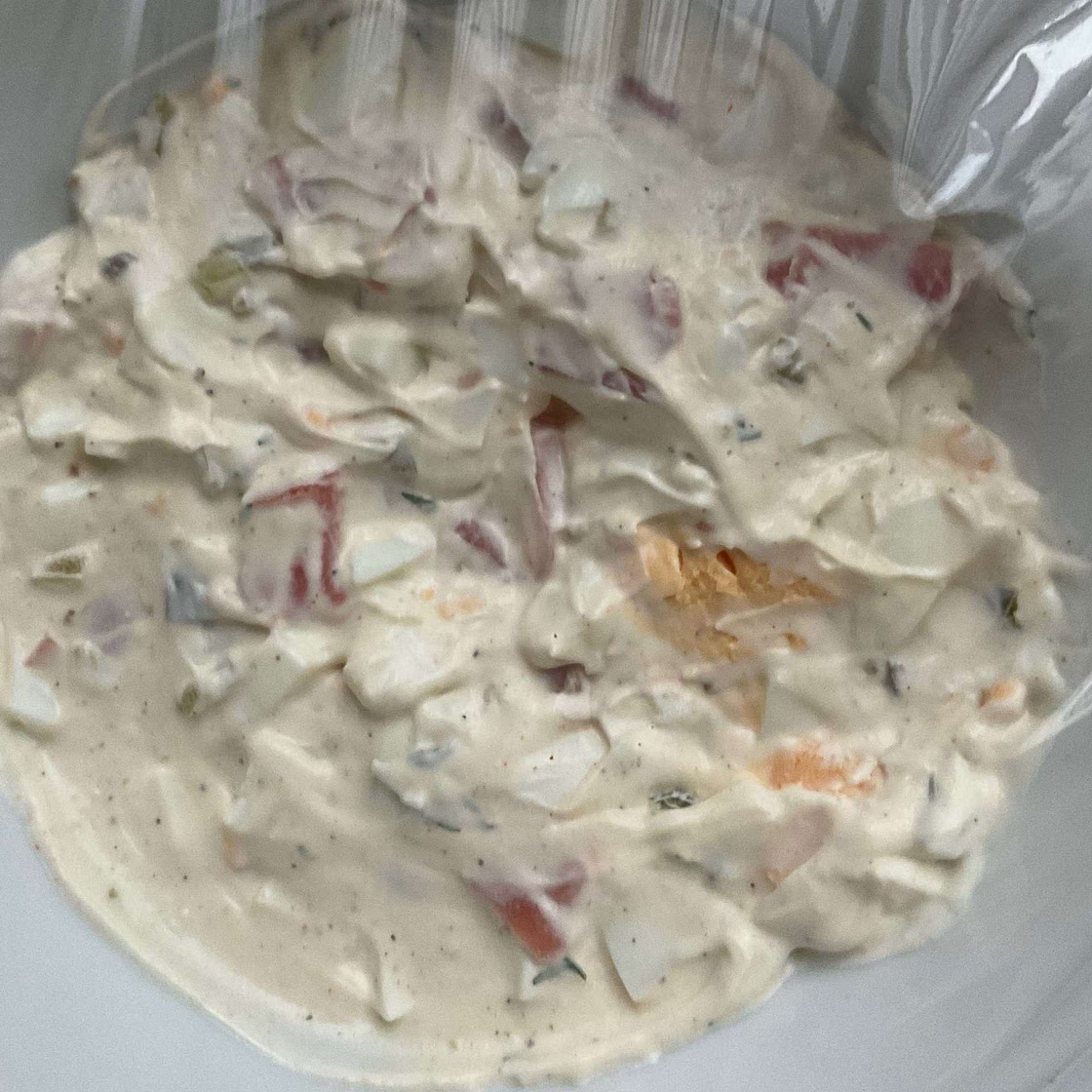 Eiersalat mit Räucherlachs