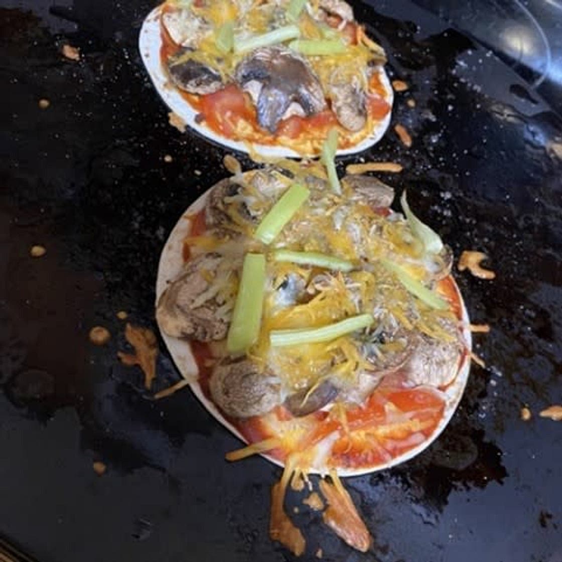 Mini Veggie Tortilla Pizzas