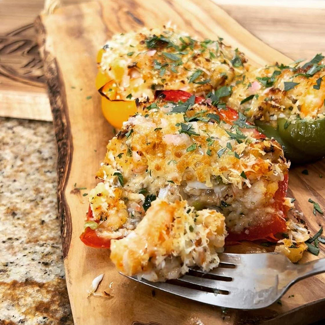 Seafood Stuffed Peppers