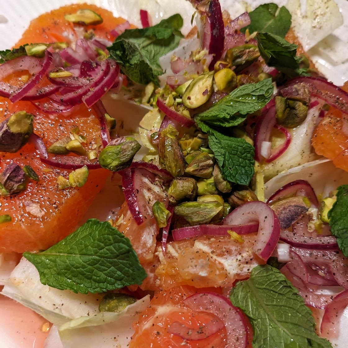 Blood Orange and Endive Salad with Pickled Red Onions