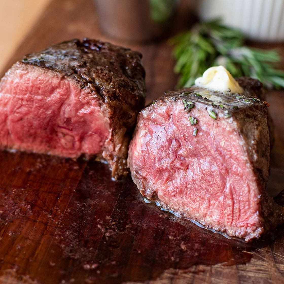 Pan-Seared Filet Mignon Recipe with Herb Butter