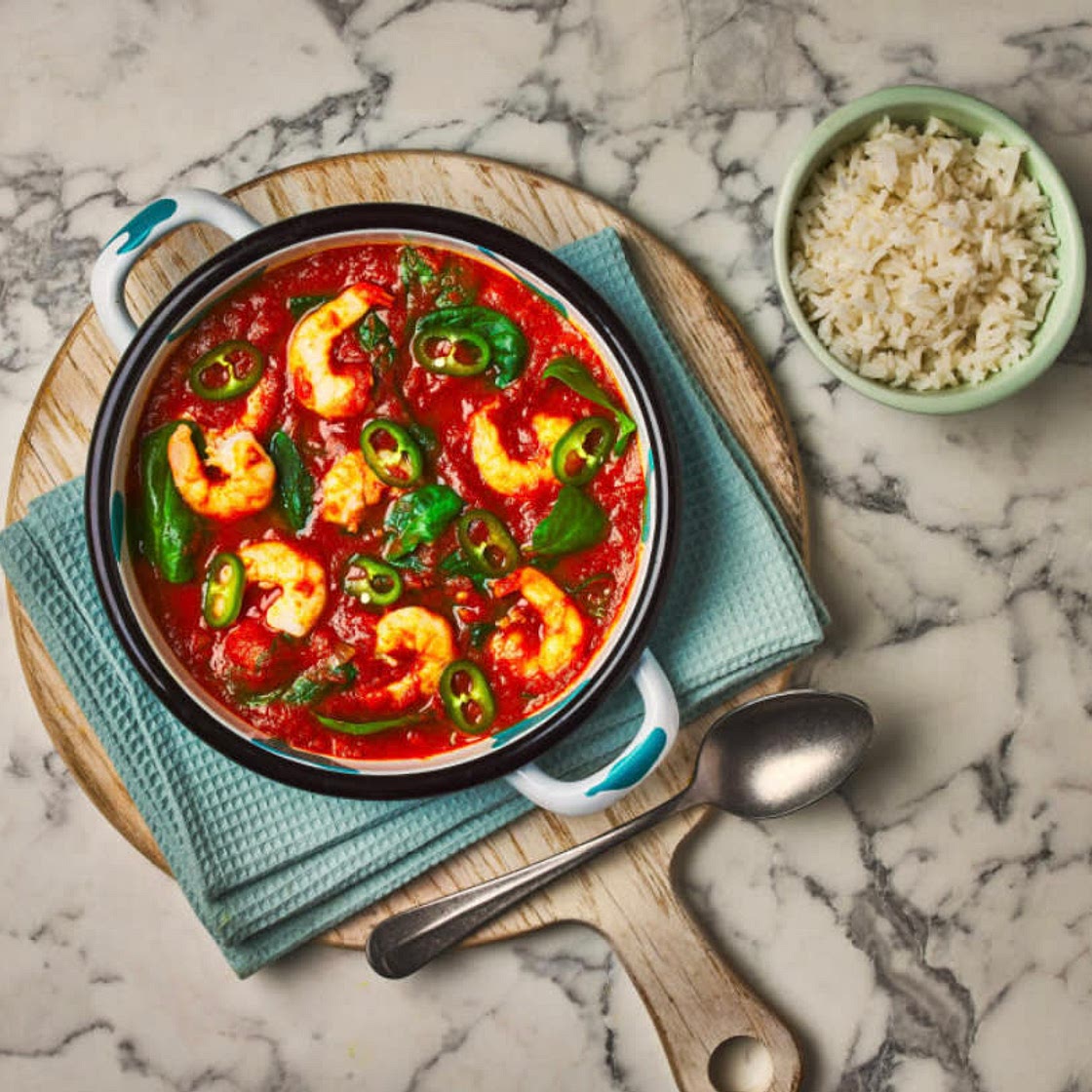 Oven-Baked Sri Lankan-Style King Prawn Curry