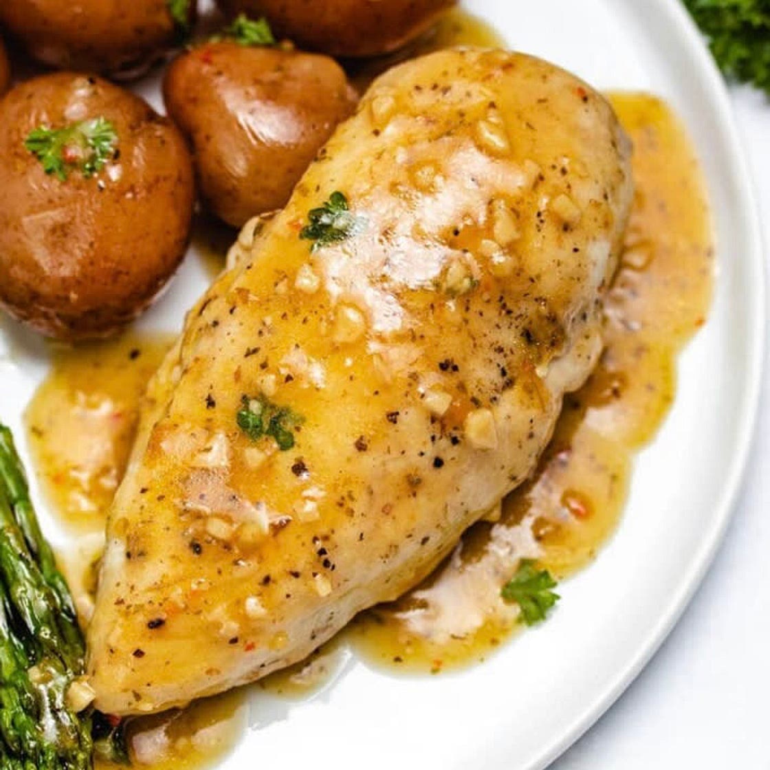 Lemon Garlic Instapot Chicken and Potatoes