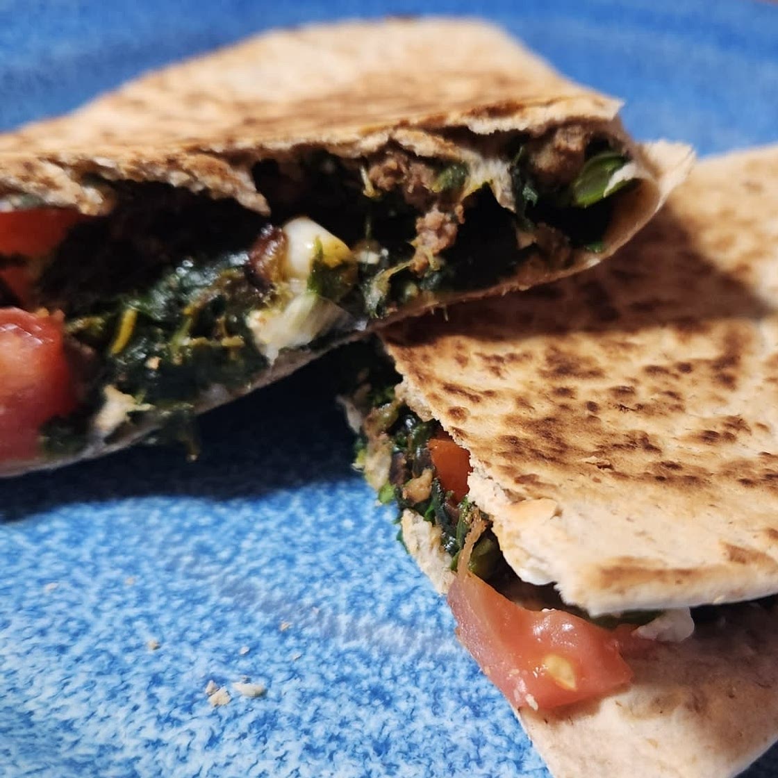 Turkish Gozleme with Minced Lamb