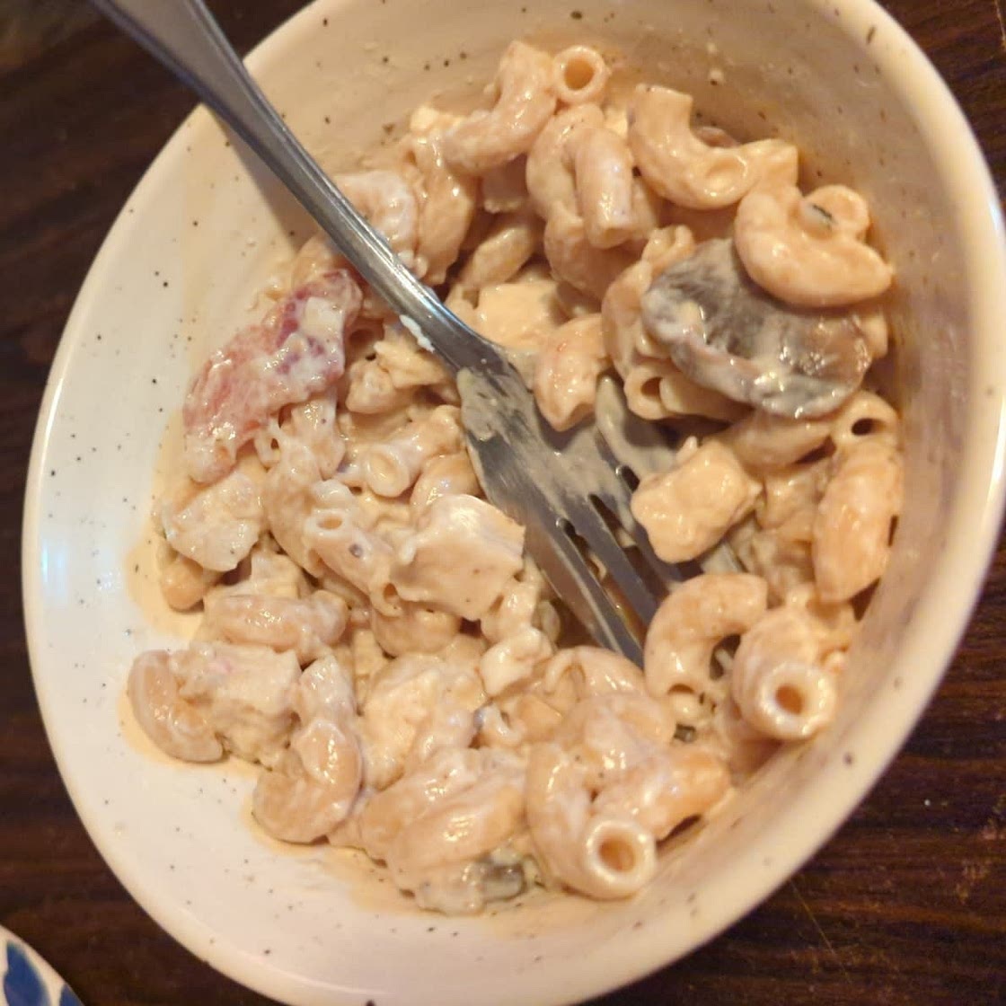 Bacon, Mushroom, Chicken Pasta