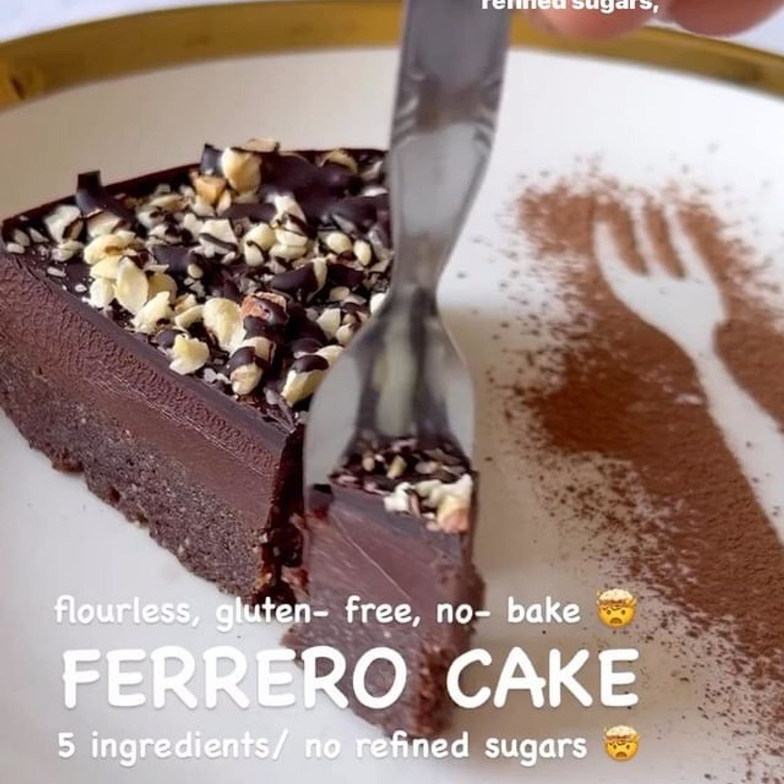 GÂTEAU FERRERO VEGAN