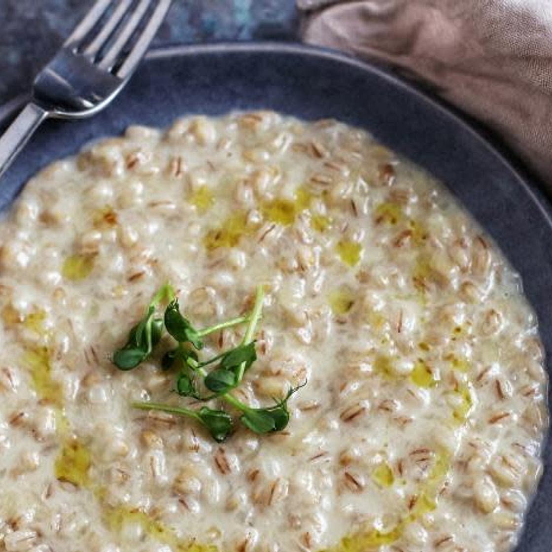 RISOTTO DE ORZO CON IDIAZABAL