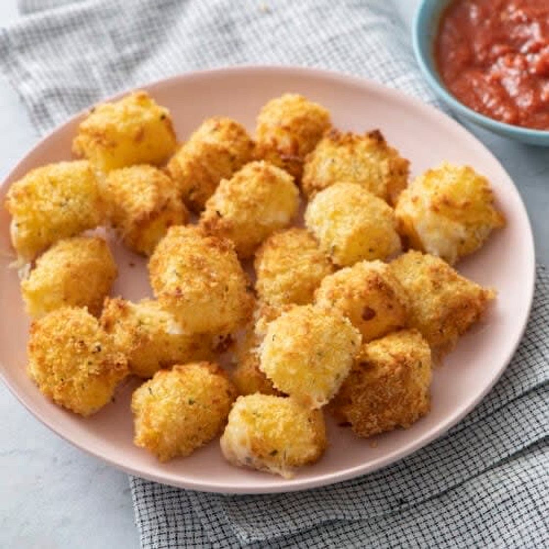Air fryer cheese bites