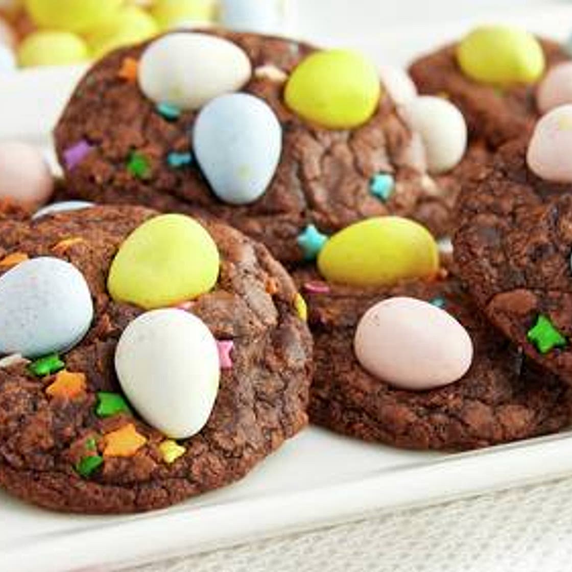 Easter Egg Brownie Cookies