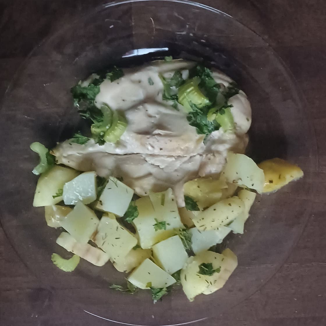 Chicken Apple Potato Bake