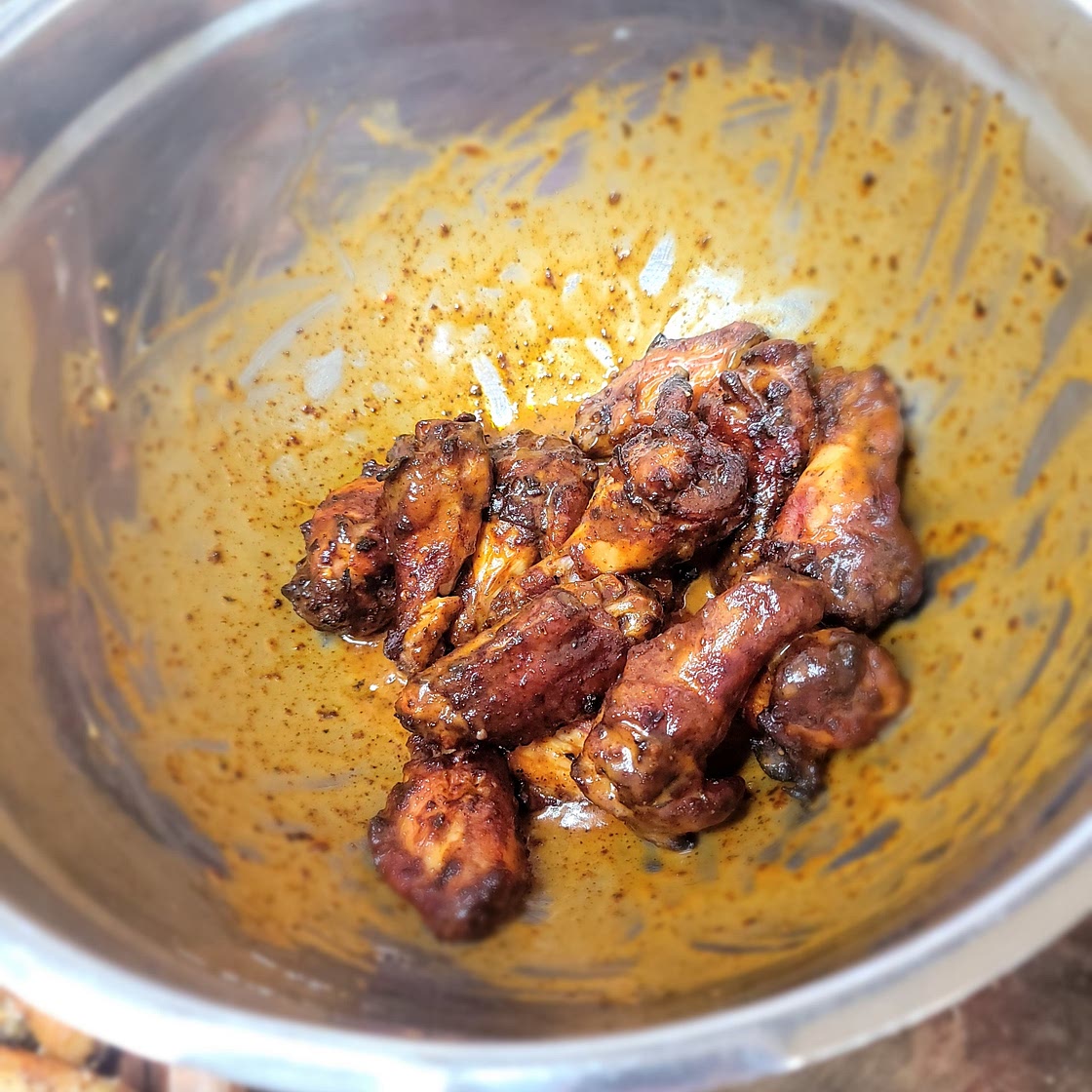 Smoked Honey Mustard Buffalo Wings