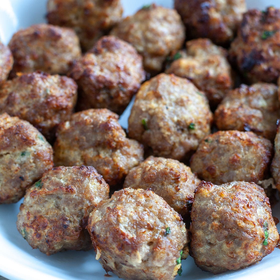 Gluten-Free Maple Dijon Air-Fryer Meatballs