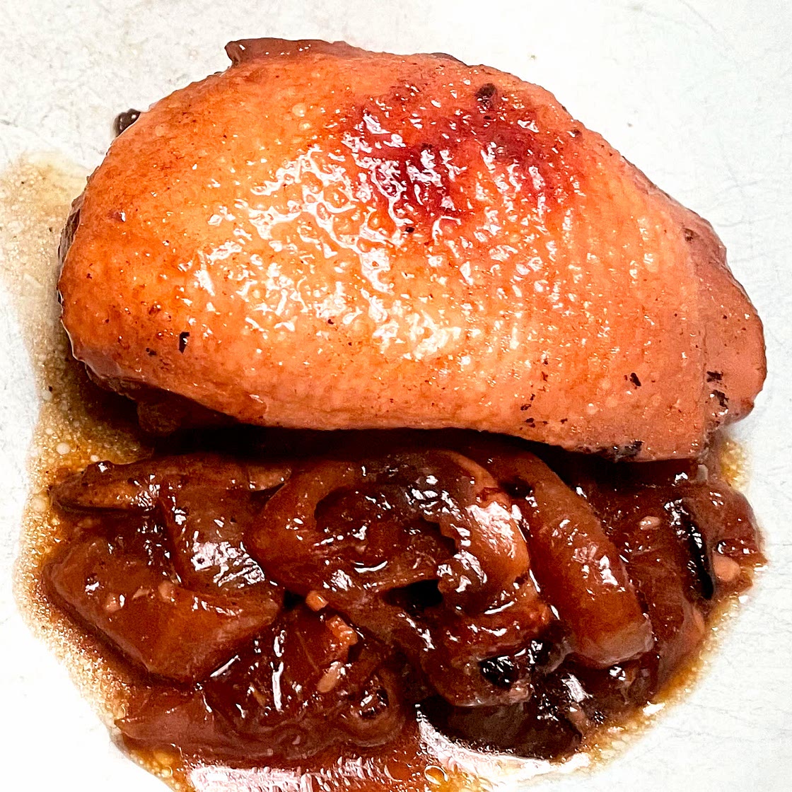 French Onion Pan-Roasted Duck