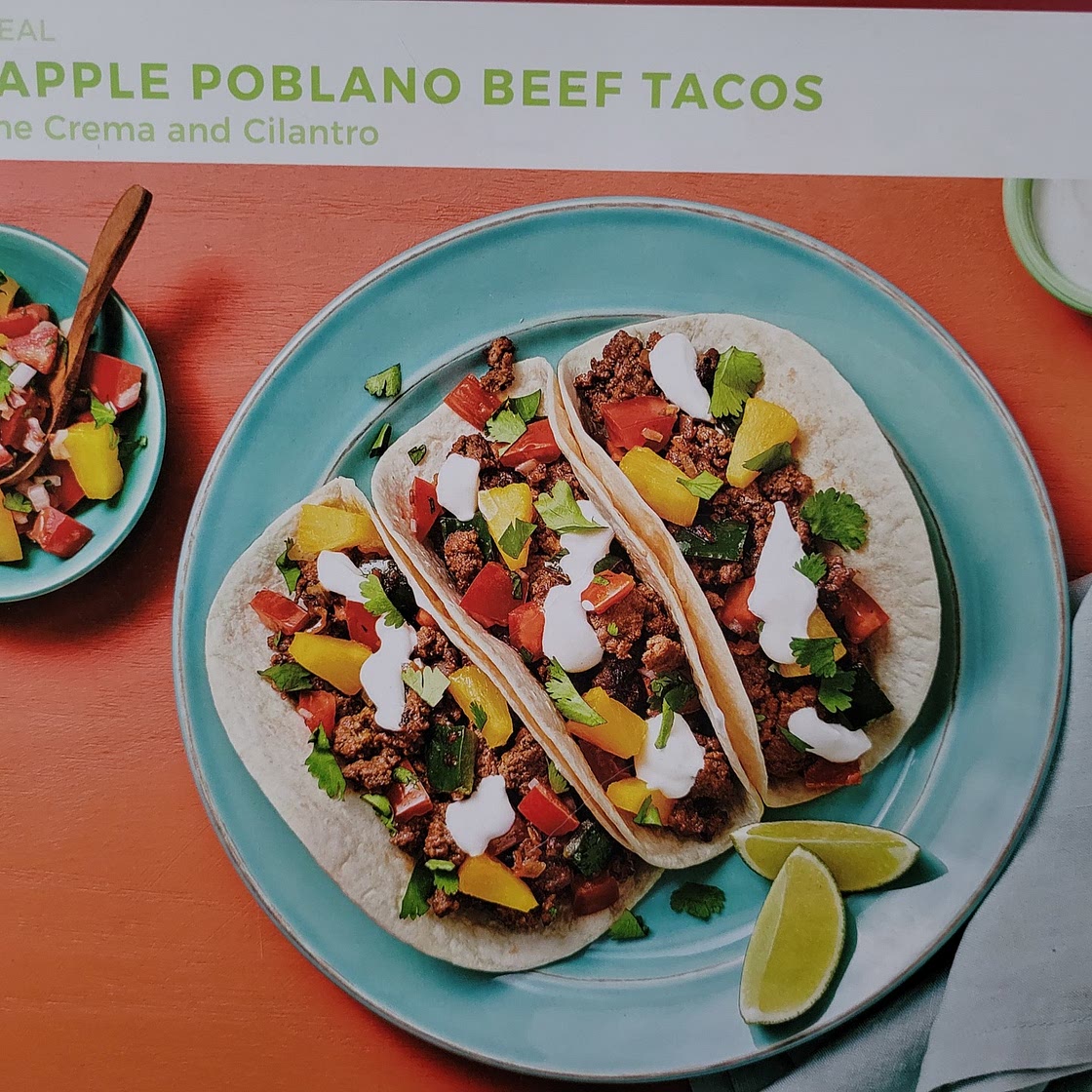 Pineapple Poblano Beef Tacos
