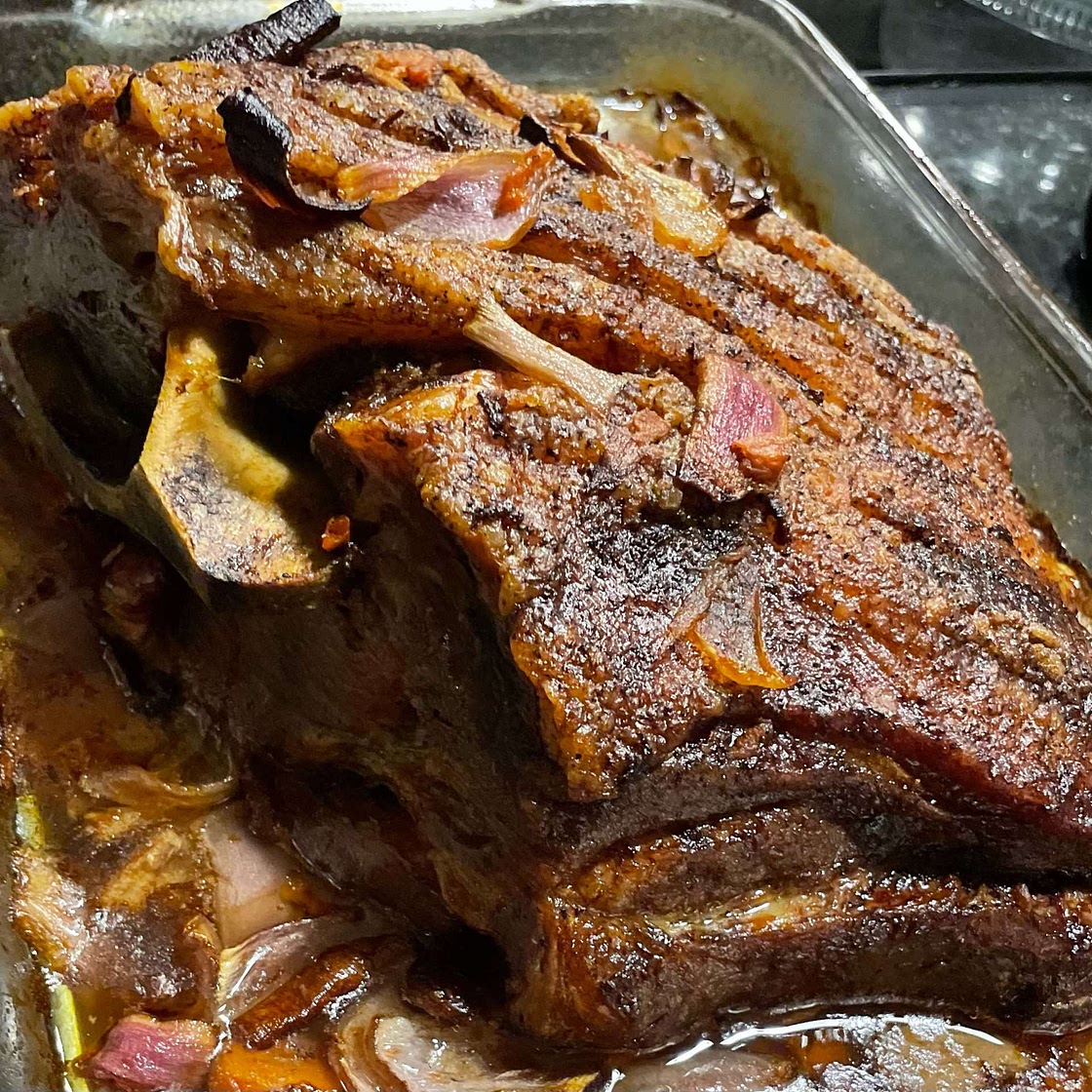 6-hour slow-roasted pork shoulder