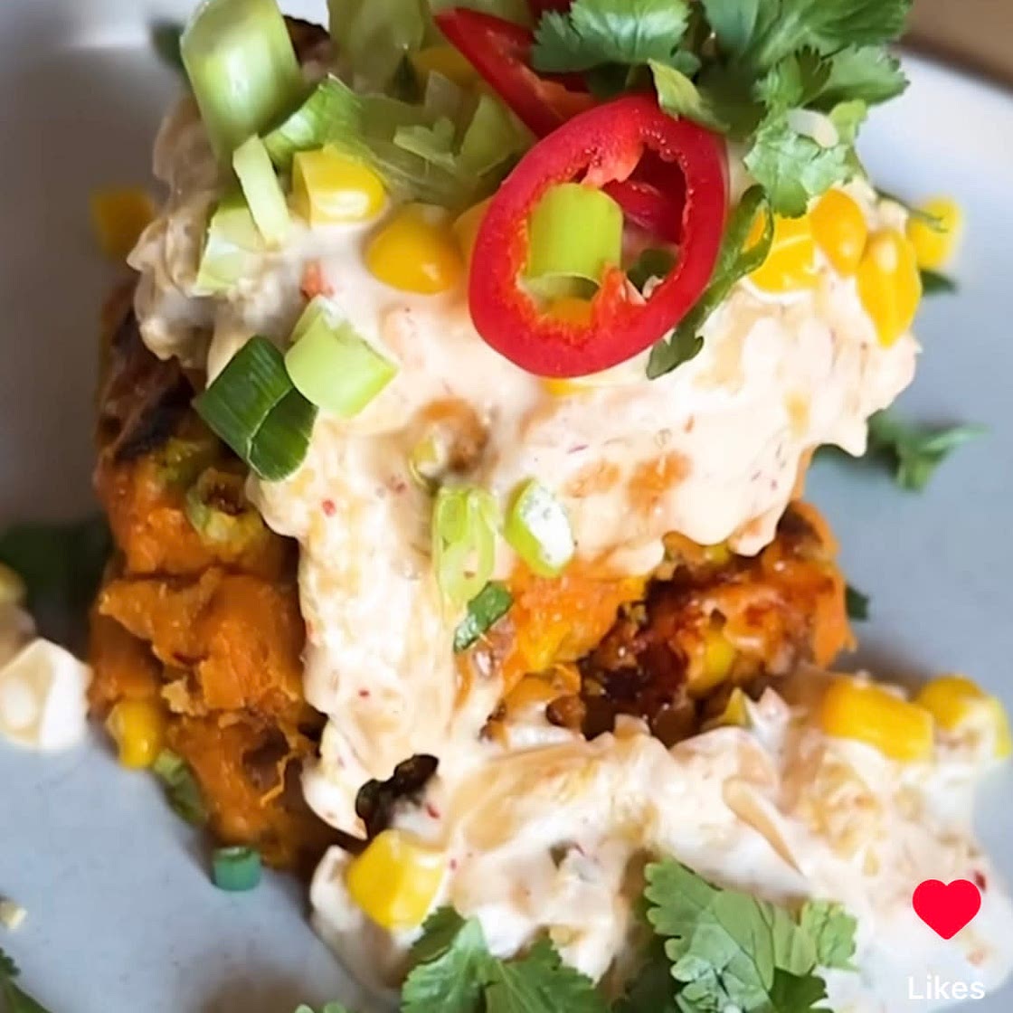 Sweet Potato Kimchi Pancakes 