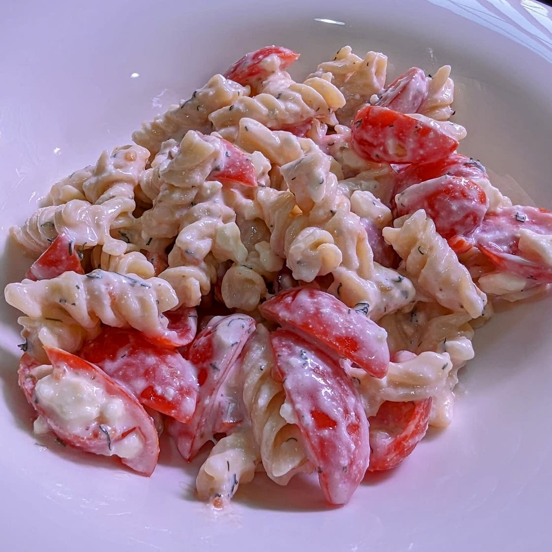 Creamy Greek Pasta Salad