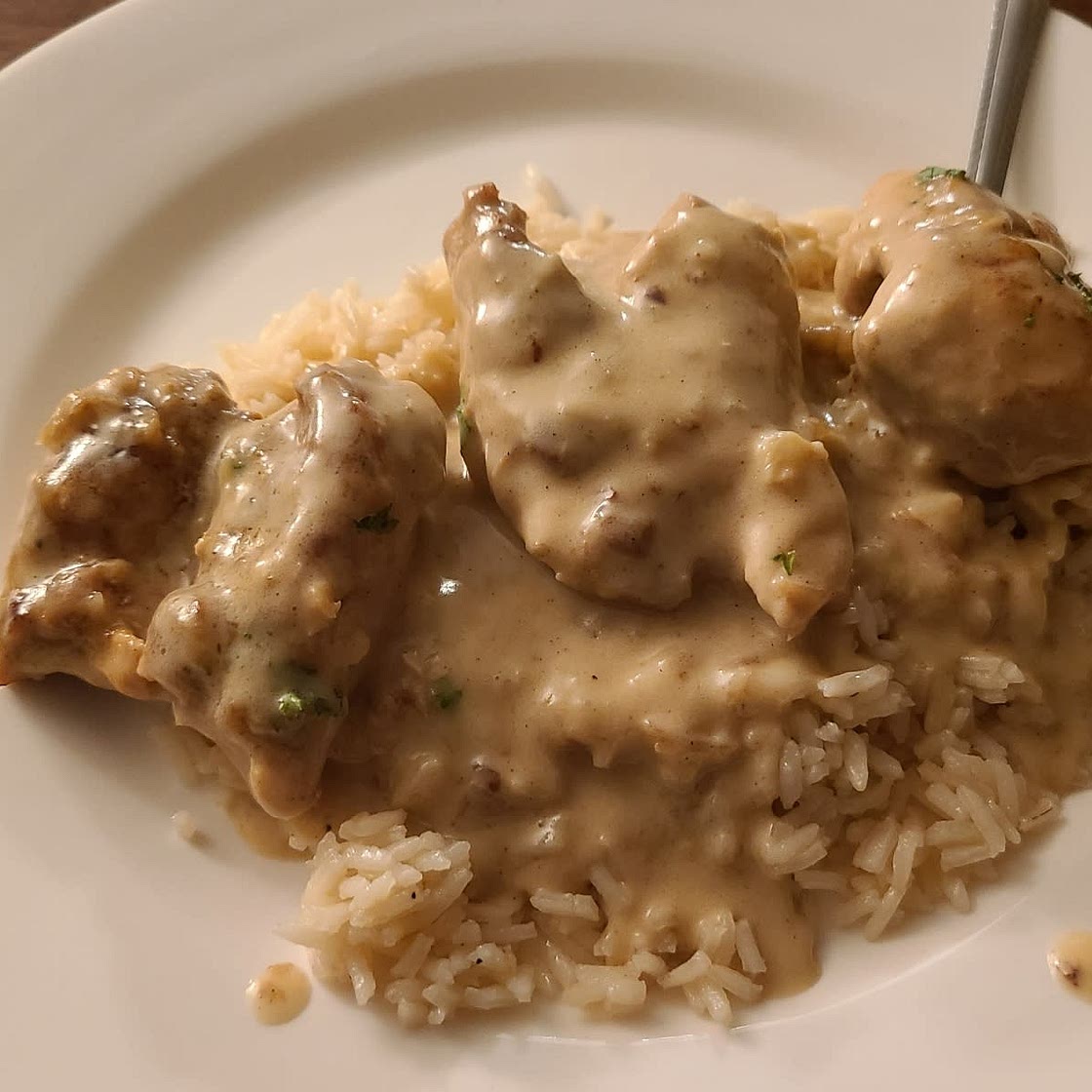 Chicken Fricassée (French creamy chicken stew)